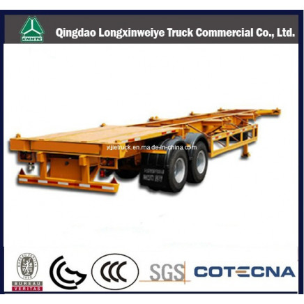 20" 2 Axles Skeletal Container Semi-Trailer