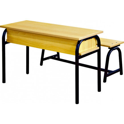 2014 Cheap High Quality Classroom Double Student Desk and Chair Set (SF-26D)