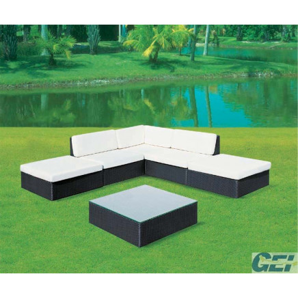 2014 Economical Combination Outdoor Rattan Sofa (GE-S0013)