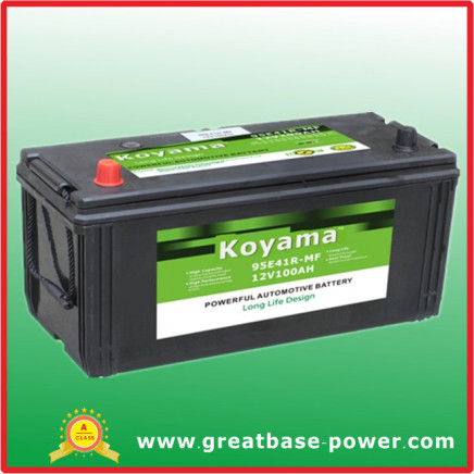 2014 Hot Sale 95e41r-Mf (12V100AH) Car Battery for Heavy Duty Vehicle