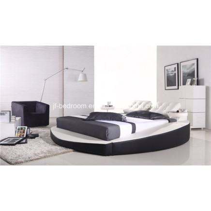 2014 Hot Selling Fashion Leather Round Bed S066