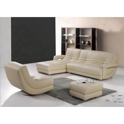 2014 Modern Leather Corner Sofa Jfc-3