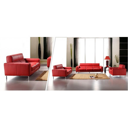 2014 Modern Leather Sofa Set Jfs-25