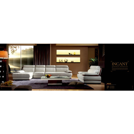 2015 Hot Sale Living Room Sectional Corner Leather Sofa (N820)