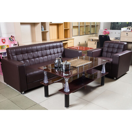2015 Hot Sell Modern Metal Leather Sofa Set