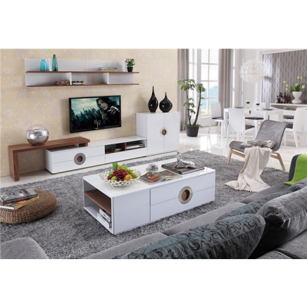 2015 Modern MDF in Oaken Wood Coffee Table (CJ-2024A)