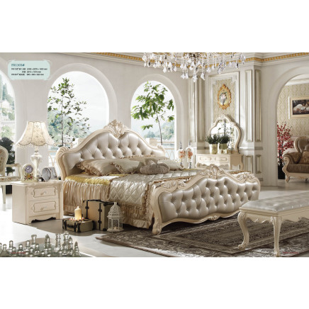 2015 New Design! Wooden Home Furniture Luxury Wooden Bed for Marriage (Jb-F81103)