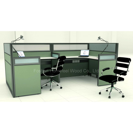 2015 Office Sound Proof Partitions Two Person Office Workstations (HF-YZ053)