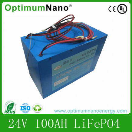 24V 100ah LiFePO4 Battery Pack for Home Energy Storage System