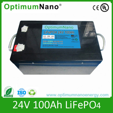 24V 100ah LiFePO4 Battery for Solar Power System