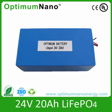 24V 20ah Lithium Battery for E-Bike