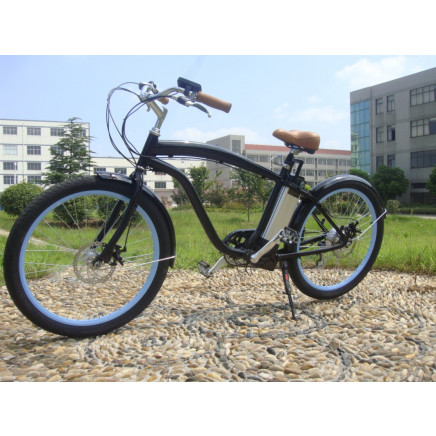 250W Lithium Battery Electric Chopper Bicycle Beach Cruiser Bike