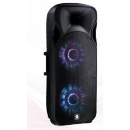 2X 15'' 2-Way Plastic Active Speaker Box with USB SD PS-32215fbt (LED)