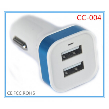 3.1A Dual USB Car Charger CE Approval