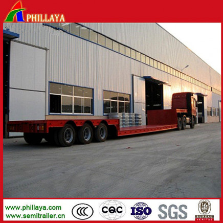 3 Axle 30-60 Tons Low Bed Trailer with Cancaved Type