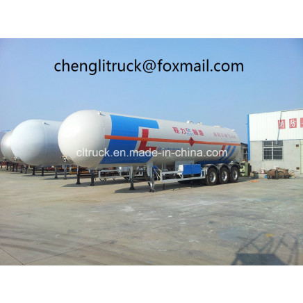 3 Axle 59.6 Cbm LPG Tanker Semi Trailer