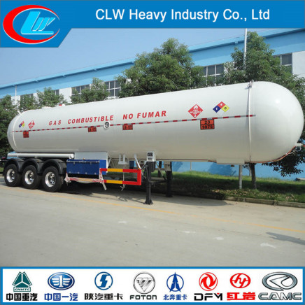 3 Axle 59.6cbm LPG Tank Semi-Trailer