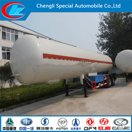 3 Axle LPG Semi Trailer 585000 Liters Gas Tank BPW Axle Grid Semi-Trailer
