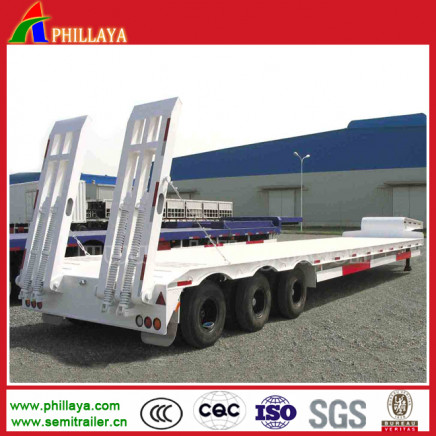 3 Axle Lowbed Type Trailer Flatbed Semi Trailer
