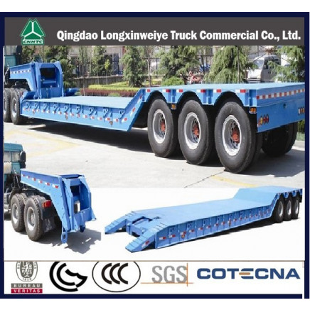 3 Axles Detachable Low Bed Semi Trailer