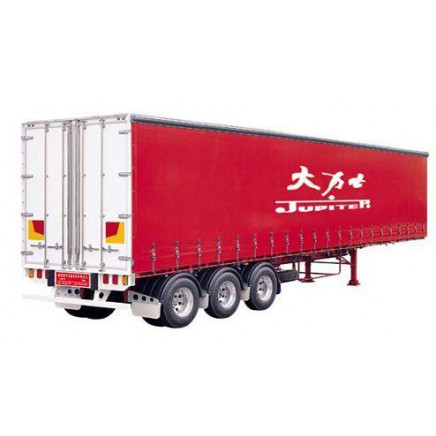 3 Axles Dry Bulk Cargo Carrier Curtain Side Semi Trailer