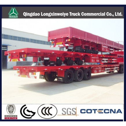 3 Axles Flat Bed Container Semi-Trailer