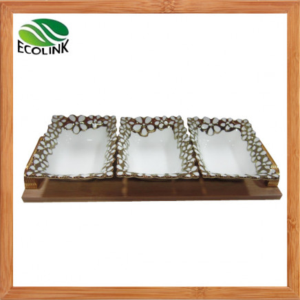 3 Piece of Set Ceramic Fruit Plate Dish