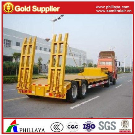 30-40ton Transport Lowbed Flatbed Semi Trailer