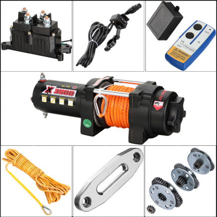3500lbs Electric Winch with Synthetic Rope