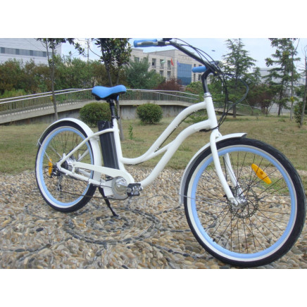36V Beach Electric Bicycle 250W for Lady