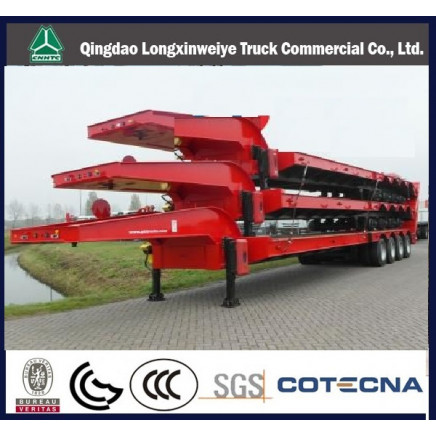 4 Axle 80 Ton Low Semi Truck Trailer