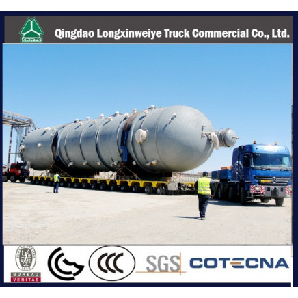 4 Axle Multi-Axis Heavy Load Hydraulic Plarform Modular Low Bed Semi-Trailer