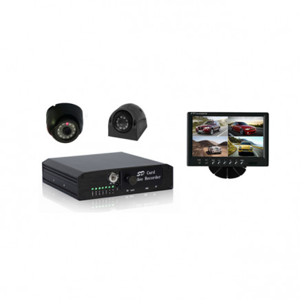 4 Channel H. 264 DVR, Support D1 Recording CCTV Surveillance Mobile DVR Kit