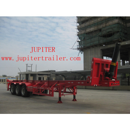 40 Hq Container Dumper Tipper Semi Trailer Entire Unloading