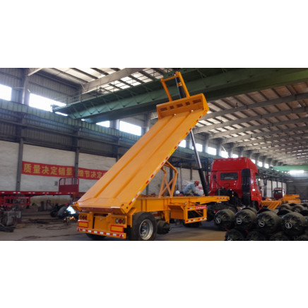 40 Hq Container Dumper Tipper Semi Trailer Entire Unloading