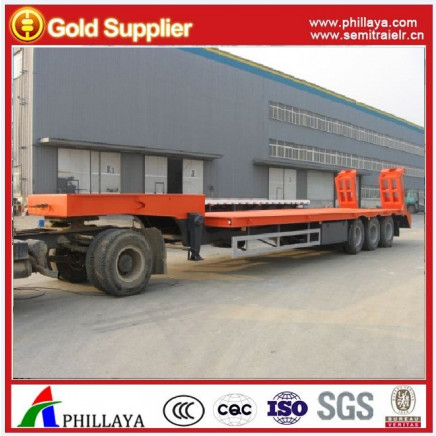 40ton -60ton 3 Axle Gooseneck Truck Lowboy Lowbed Trailer