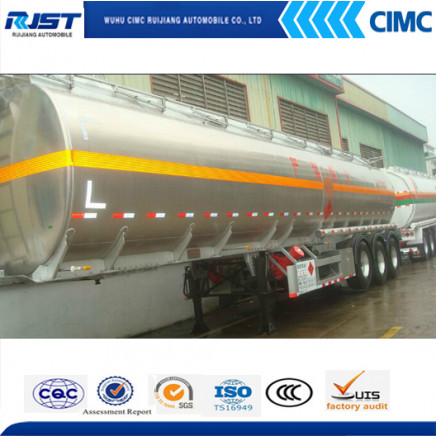 45m3 Aluminum Fuel Tank Semi Trailer/Liquid Tank Trailer