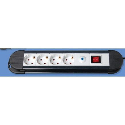 4way Germany Extension Stip with Filter, Modularization Type