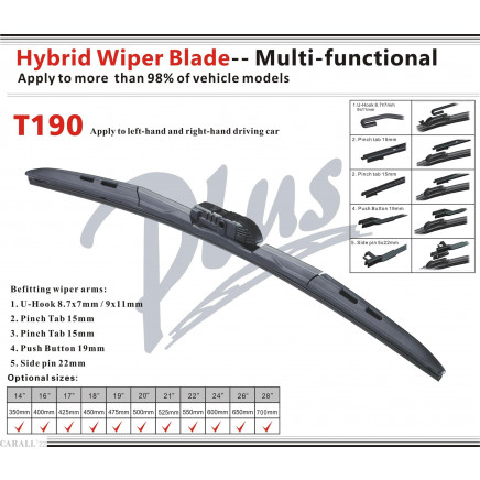5+1 Auto Accessory Multi-Functional Windscreen Cleaning Wiper Blade Wiht Price