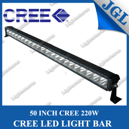 50" 220W LED Driving Light Bar LED Work Llamp CREE LED Work Light Lamp for Jeep Car SUV ATV Boat