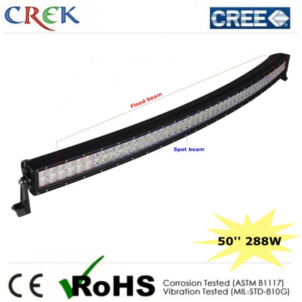 50'' 288W Curved CREE LED Light Bar for Jeep (CK-BC24003C)
