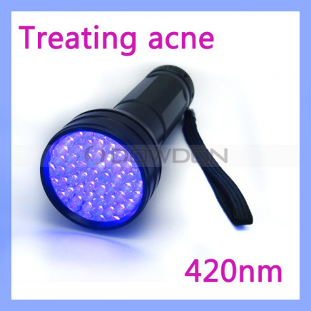 51 LED Blue Beam Flashlight Torch for Treating Acne Therapy