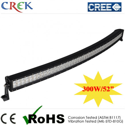52" 300W Curved CREE LED Light Bar with CE RoHS IP68