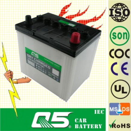 55D23, 12V60ah, Car Battery, Hitachi Model