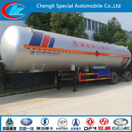 58cbm LPG Pulling Trailer Best Qualitly 3axles LPG Semi Trailer ISO LPG Gas Trailers