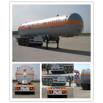 59.52 Cubic Metres 3 Axles LPG Tank Semi Trailer