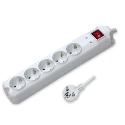 5way Germany Electrical Socket, with Surge Protection