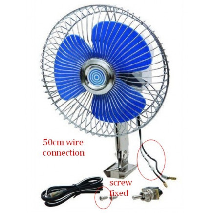 6 Inch 60 Strips Semi Seal Car Fan (WIN-112)