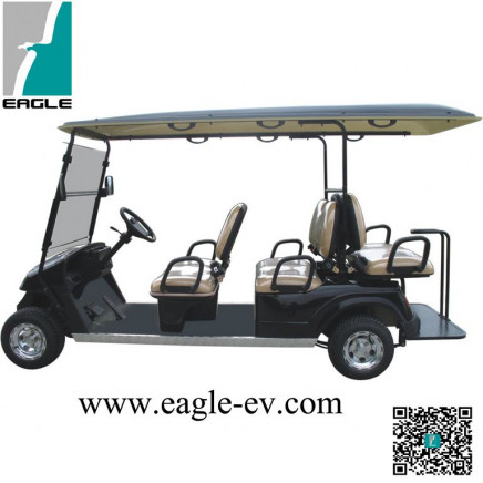 6 Seats Electric Golf Car, Eg2048ksf, Battery Powered, 4 Seats with Dumper Seat, CE Approved