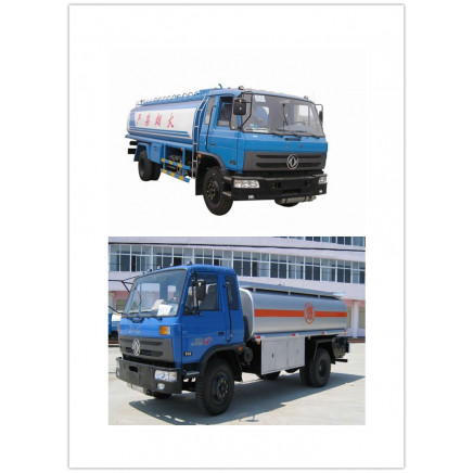 6 Wheels 4X2 Dongfeng 145 170HP Fuel Tank Truck